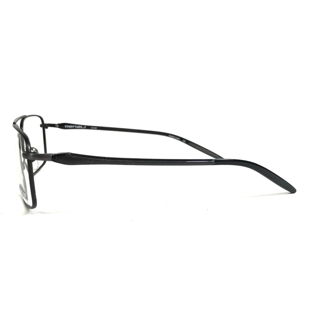 Denali Eyeglasses Frames DUNE PEWTER Gray Black Pilot Wire Rim 57-17-140
